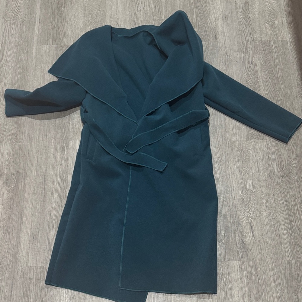 Elegant Teal Trench Coat